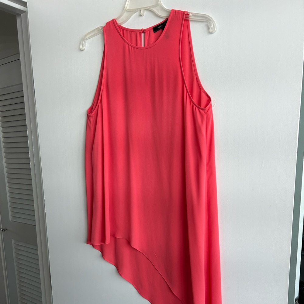 BCBG Maxazria sleeveless asymmetrical top